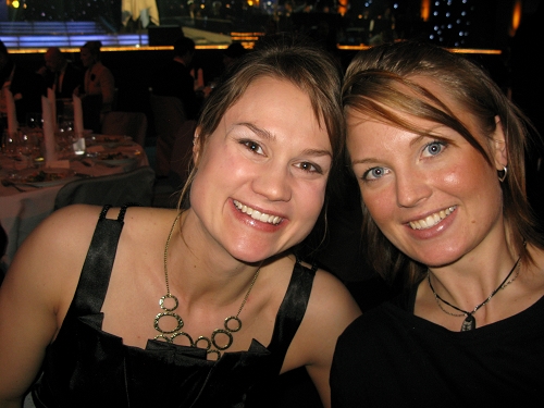 Heidi och Fia på idrottsgalan januari 2011.